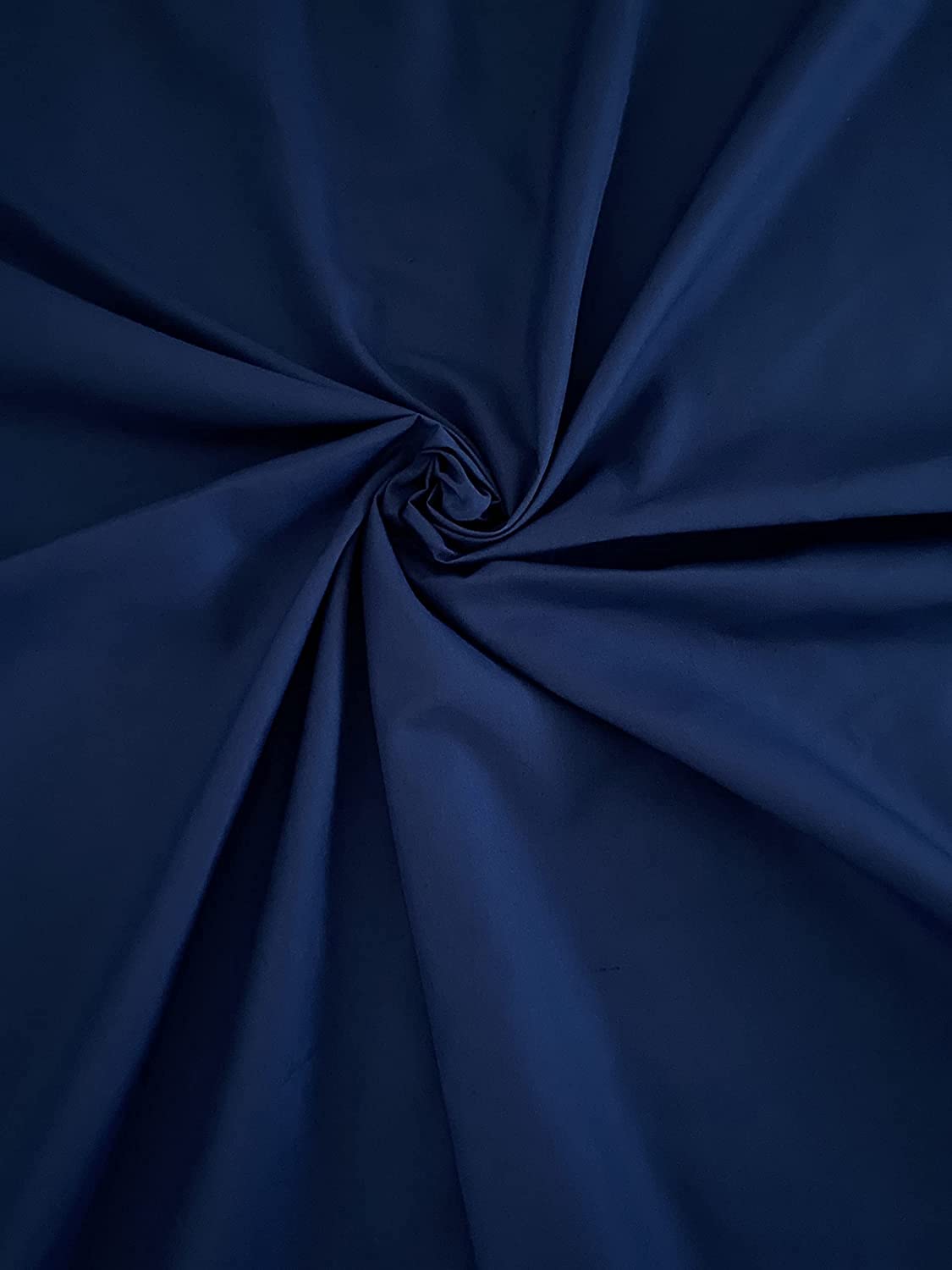 Fancy Textiles Plain Polycotton Dress Craft Fabric 44'' Wide (3 Meter, Navy Blue)