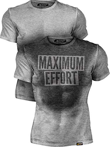 Actizio-Sweat-Activated-Funny-Motivational-Workout-Shirt-Maximum-Effort
