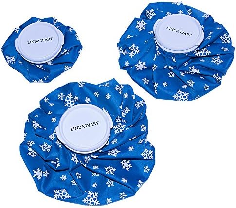 Linda Diary – Hot Cold Ice Bag 3pc – Instant Relief From Pain And Swelling Injuries, Reduce Swelling, First Aid Ice Bag For Knee, Head, Leg – Comes In Size 6, 9 and 11 inch