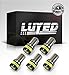 LUYED 600 Lumens Super Bright 3014 24-EX Chipsets BA9 BA9S 53 57 1895 64111 LED Bulbs Used For Side Door Courtesy Lights Map Lights,Xenon White