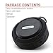 Coby Waterproof Speaker, Shower Speaker,IPX5, Wireless Portable Handheld Bluetooth Speaker Suction Cup, Built in Mic, Handsfree Speakerphone-Black