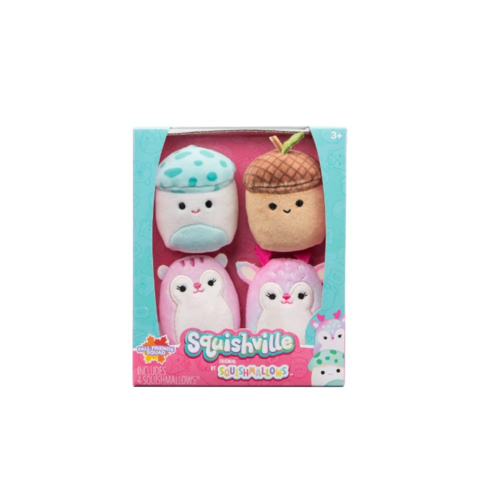 Squishville SQM - Plush 4 Pack 2" Squishmallows 4 Pack(Fall Friends Squad) — image 1