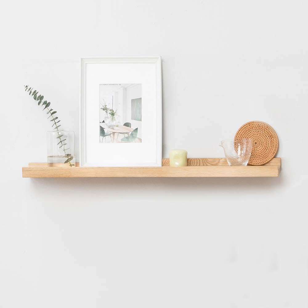 Inman Home 24 Rustic Solid Oak Timber Block Floating Shelf Wooden Concealed Bracket Wall Mounted Shelf Hanging Storage Organizer Bookcase Storage Display Picture Ledge Shelf Amazon Co Uk Kitchen Home