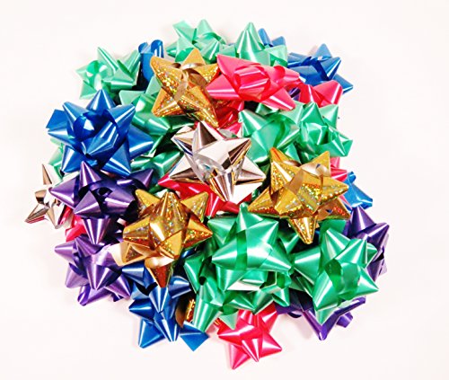 Holiday Gift Bows - 54 pcs Peel N Stick