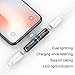 iPhone Dongle iPhone 7 Adapter Dual Lightning Wireless Charge and Listen Support Calling and Music Control Compatible with IOS 11 or Later (Black)