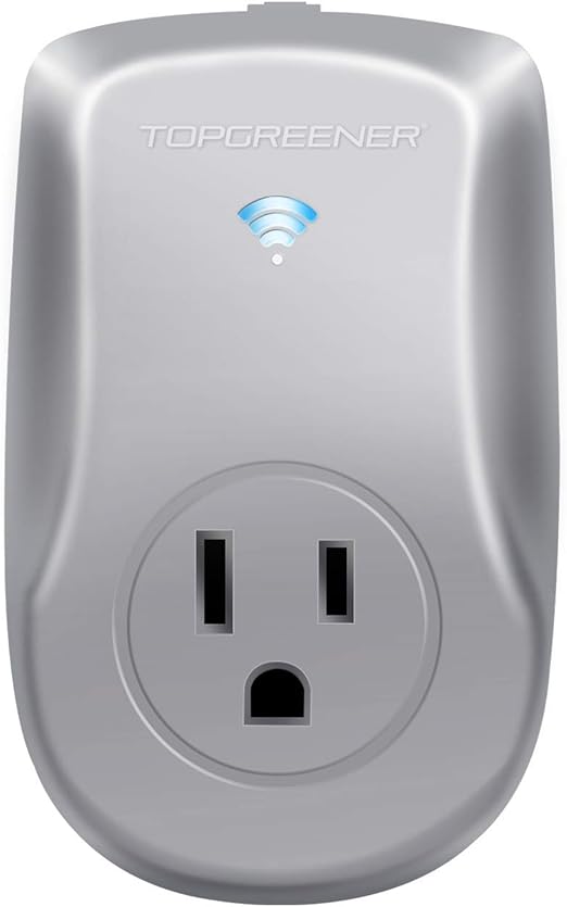TOPGREENER Smart WiFi Powerful Plug with Energy Monitoring Smart