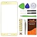 CrazyFire For Samsung Galaxy Note 5 Screen Glass Lens Replacement, Repair Kit for Samsung Galaxy Note5 N9200 N920A N920P N920T N920R N920R4 with Adhesive and Tools (Gold)