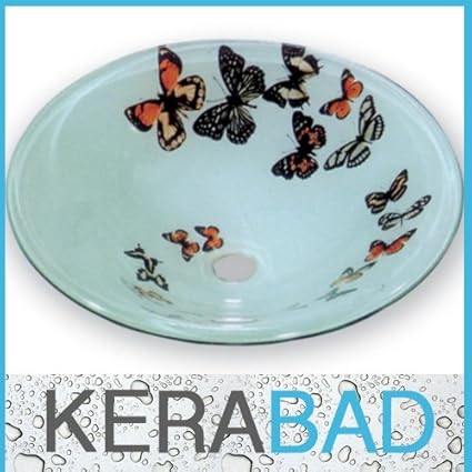 Glaswaschschale KBG6018 Glas Waschtisch Waschschale Aufsatzwaschbecken