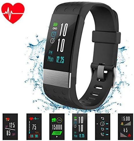 Macrourt Fitness Tracker Watch, Color Screen Activity Tracker Watch Heart Rate Monitor IP67 Waterproof Smart Wristband Blood Pressure Monitor Sleep Monitor Pedometer Kids Women Men (i7 Plus)
