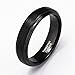 6mm 8mm Black Tungsten Wedding Ring for Men Women Brushed Engagement Ring Band Size 4-13 (Price Seperated)