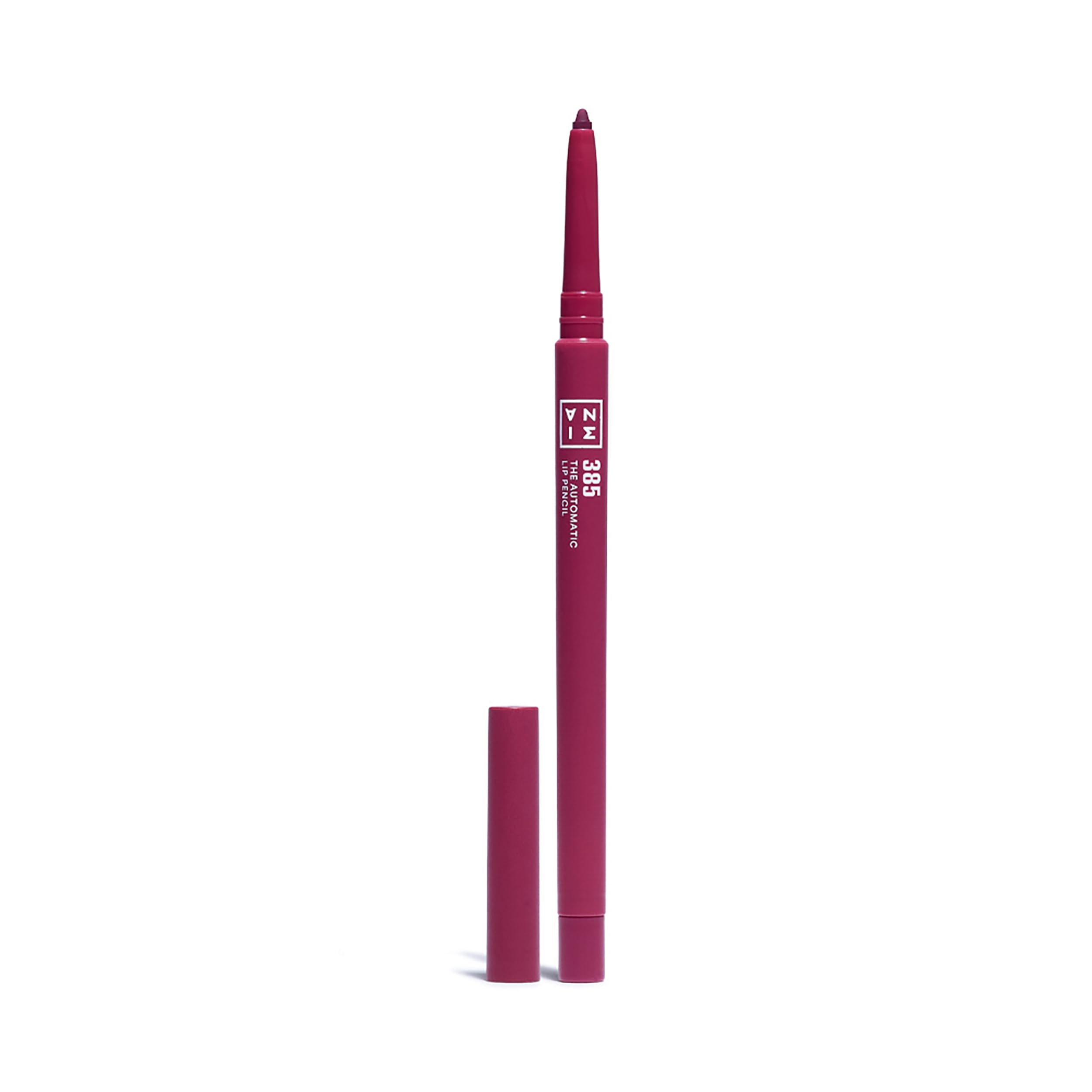 3INA MAKEUP - The Automatic Lip Pencil 385 - Burgundy Lip Liner Built- In Sharpener - Waterproof Lip Liner