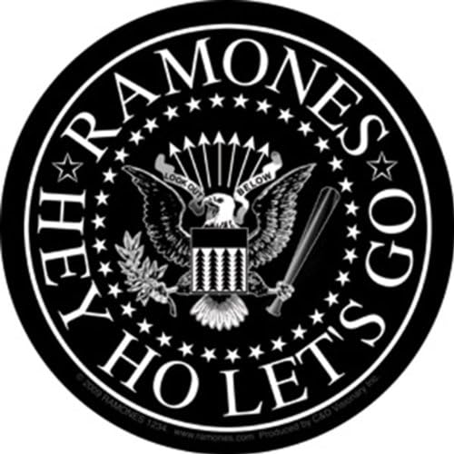 Licenses Products Ramones Black Eagle Sticker