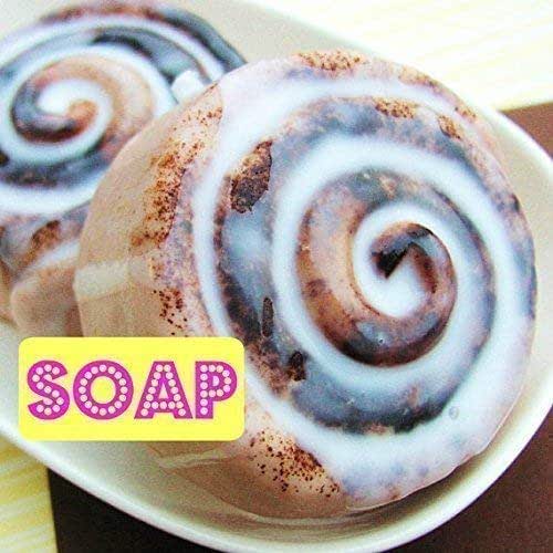 Giant Cinnamon Bun Handmade Soap that looks like food