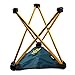 Uquip Trinity Portable Folding Tripod Stool for Camping and Sports – Blue/Goldthumb 4
