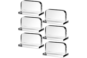 Yarzkrg 6 Piece Aquarium Lid Handles Transparent Acrylic for Aquarium Fish Tank Lid Handle Replacement