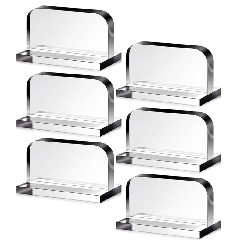 Fowecry 6 Piece Aquarium Lid Handles Transparent Acrylic for Aquarium Fish Tank Lid Handle Replacement