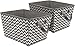 Sorbus Storage Basket Bins, Tapered Chevron Fabric Baskets for Household Essentials, Foldable & Portable for Nursery, Closet, Car, and More