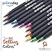 Craftamo Watercolor Brush Pens for Lettering, Painting, Coloring, Crafting & Calligraphy - 12 Premium Soft & Flexible, Real Brush Tipped Journaling Pens
