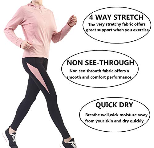 Active Wear Sets for Women -Workout Clothes Gym Wear TracksuitsYoga Jogging Track Outfit Legging Jacket 2 Pieces Set - Thumbnail 3