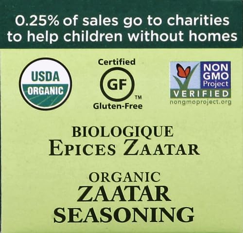 SPICELY ORGANIC SEASONING ZAATAR W/SALT 0.35 OUNCE ECOBOX CERTIFIED GLUTEN FREE
