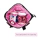 Diaper Bag,Kuoser 5 Pieces Polka Dot Diaper Bags Set Waterproof and Multi-Function Large Baby Diaper Bag Baby Bags for Mom and Dad with Changing pad,Great for Baby Shower Gift,Pink
