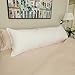Downlite Down Alternative Extra Long Body Pillow – 300 Thread Count Cotton Sateen – Perfect for Pregnancy & Maternity Support – 20 x 60