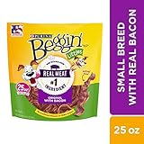 Purina Beggin' Made in USA Facilities Small Breed Dog Treats, Littles Original With Bacon - 25 oz. Pouch