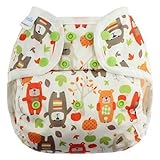 Blueberry Coveralls Diaper Cover Snap, Harvest Bears