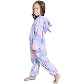 UDERUI Kids Unicorn Onesie Pajamas One-Piece Cosplay Costume Animal Sleepwear Girls And Boys