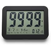 Countables 9999 Days Count Up &amp; Countdown Clock - Reusable Digital LCD Timer with Large Display - Visual Timer &amp; Calendar for Retirement, Wedding, Birthday, Holiday &amp; More (Black)