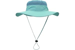 DUKARS Duakrs Unisex Wide Brim Sun Hat,Outdoor UPF 50+ Waterproof Boonie Hat Summer UV Protection Sun Caps