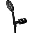 Crystal Quest Luxury Handheld Shower Power Filtration System - Black - BPA Free | 1.25-2.5 GPM | Reversible Cartridge | Great for Dechlorination