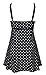 DANIFY Women's One Piece Polka Dot Swimdress Cover up Swimsuit Plus Size Modest Swimwear