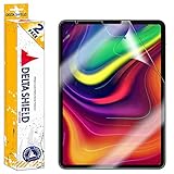 DeltaShield Screen Protector for Apple iPad Pro 11 (2018)(2-Pack) BodyArmor Anti-Bubble Military-Grade Clear TPU Film