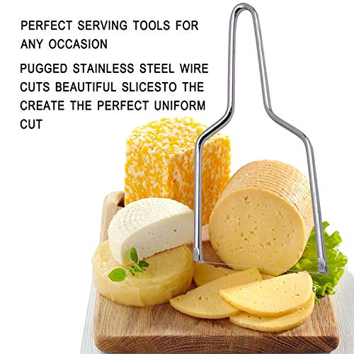 Cheese Slicer, Stainless Steel Cheese Knives Slicers with Wire Handheld Butter Cutter Tools