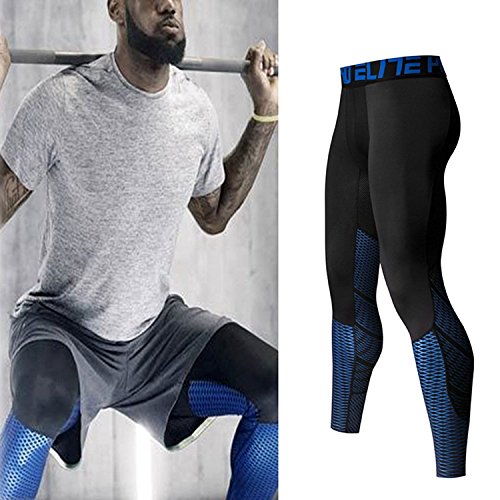 image for SEVENWELL Men Compression Cool Dry Sports Tights Pants Baselayer Runni