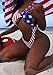 Imily Bela Women's Bikini Patriotic American Flag Stars Stripes Swimsuit One-Pieces Swimwear