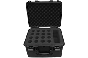 Pro-X Prox XM-1216MIC VaultX Watertight Microphone Case (Holds 16 Handheld Units)