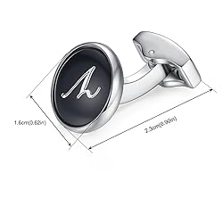 HONEY BEAR Initial Alphabet Letter Cufflinks Tie