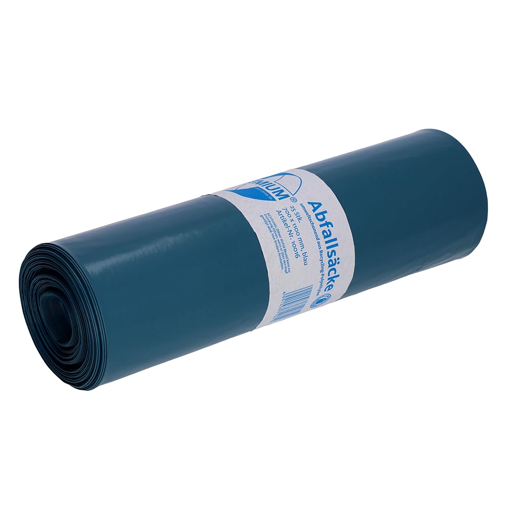 Deiss Premium Heavy Duty Bin Bags, 80 µm, 120 L