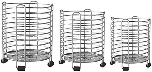 Stainless Steel Spoon/Utensil Holder Stand Combo Set (Round) set of 3,Valentine Day Gifts