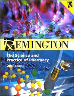 Remington - The Science and Practice of Pharmacy  20th Edition https://www.pharmacyuop.blogspot.com/2019/06/remington-science-and-practice-of.html
