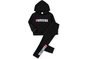 LKALPSQ Toddler Girls Pant Set Warm Hoodie Long Sleeve Winter Outfits Sweatsuits Girls' Clothing Sets 2 Piece