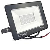 QUANS 1Pack 20W 12V 24V Low Voltage UV Ultra Violet LED Black Light for Curing Glue, Resin Cure 3D Printer, Blacklight, Fishi