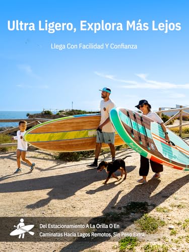 Niphean Inflatable Paddle Board for Adults with All Accessories, 320 cm Inflatable Paddle Surfing for All Levels, Sup Capacity 200 kg for 2 People, Stand Up Paddle Board with Seat