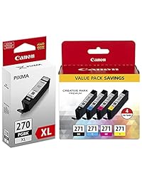 Canon PIXMA mg6821 High Yield Pigmento negro con cartucho de tinta 4-Color (BK C M Y) Set Nuevo