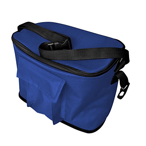 Blue Push and Pull Handle/Foot Brake Folding Wagon Baby Stroller