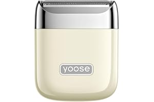 yoose Electric Razors for Women, IPX7 Alloy Body Bikini Trimmer for Women (USB-C, Trimmer Comb, Multi Shaving Modes), Portable Size, Porcelain White