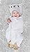 MICHLEY Animal Face Hooded Baby Towel Cotton Bathrobe for Boys Girls 0-6 Year