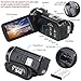 Video Camera Camcorder Digital Vlogging Camera Recorder for YouTube Aabeloy HD 1080P 15FPS 24MP 16X Digital Zoom 3.0 Inch 270 Degree Rotation Screen Camcorder with 2 Batteries